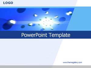 Blue jelly theme simple ppt template