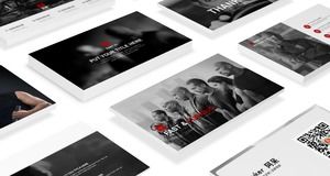 Fashion modern magazine wind speed and passion theme universal PPT template