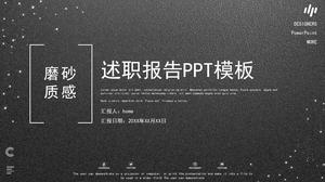 Stylish atmosphere elegant black matte texture company presentation report PPT template