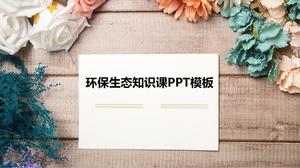 Environmental protection knowledge lesson ppt template