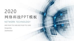 Internet ağ teknolojisi rüzgar PPT şablonu