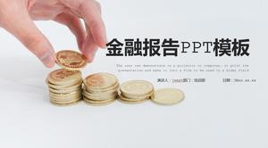 Templat PPT laporan keuangan industri keuangan yang ringkas dan jelas