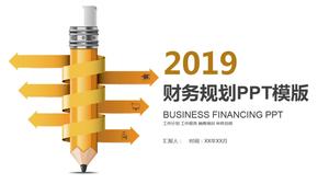 Einfache Geschäftsstil 2019 Finanzanalysebericht ppt Vorlage