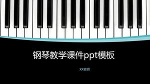 Piyano öğretim eğitim yazılımı ppt şablonu