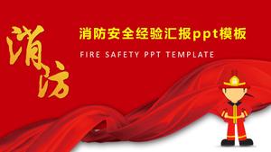 Modelo de ppt de relatório de experiência de segurança contra incêndio