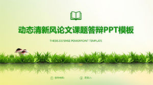 Dynamic fresh wind paper thesis ppt template