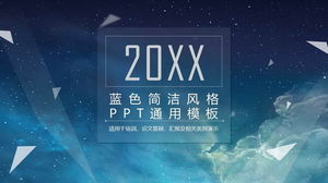 Modelo de PPT de negócios universal com fundo azul do céu noturno para download gratuito