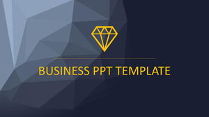 European and American blue and gray flat business PPT template free download