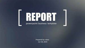 Modelo de PPT de relatório de trabalho de estilo iOS de desfoque cinza
