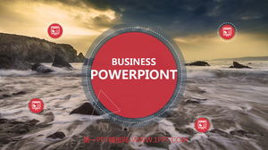 Simple and atmospheric business slideshow template