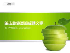 Download del modello PPT mela verde