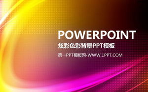 Download del modello PPT di disegno astratto viola colorato