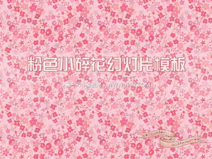 Download de modelo de PowerPoint de fundo de flor rosa fresca e elegante