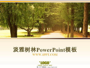 Download do modelo de PowerPoint de fundo do parque Woods
