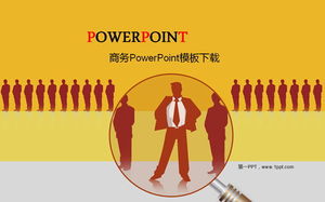 Żółty biznes Szablony prezentacji PowerPoint do pobrania