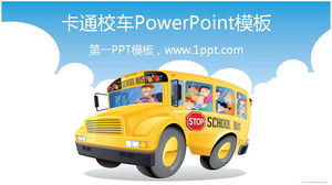 Karikatür Okul Otobüsü PowerPoint Şablon İndir