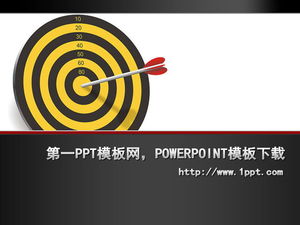 Dart hits the bullseye PPT template free download