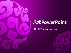 Purple Clouds PowerPoint Template Download