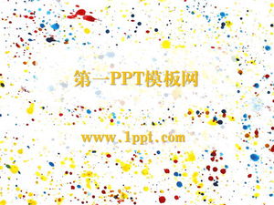 Unduhan template PPT pointillisme mode