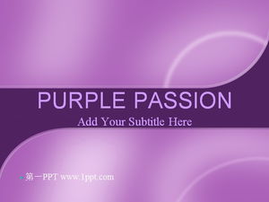 Descarga de plantilla PPT de arco púrpura clásico