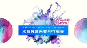 Template PPT festival musik angin cat air