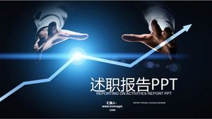 Modelo de PPT de Internet de comércio eletrônico de tecnologia de moda azul