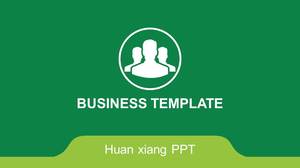 Green simple atmosphere business PPT template