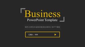 Simple black business general PPT template