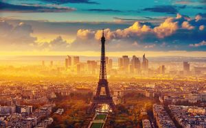 HD Eiffelturm PPT Hintergrundbild