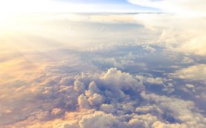 Das herrliche Wolkenmeer PPT Hintergrundbild