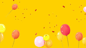 Imagem de fundo PPT de balão colorido
