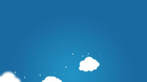 清新的蓝天白云PPT背景图片