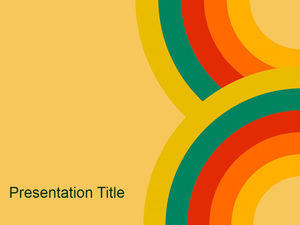 Imagem da apresentação de slides de fundo do círculo de cores do arco-íris