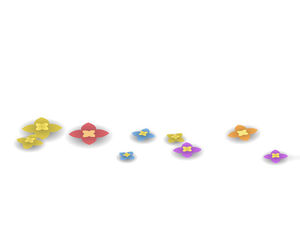 Simple cute little flower PPT background picture