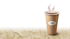 O ceașcă de cafea imagine de fundal prezentare