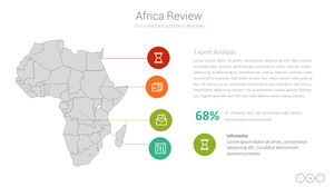 Editable Africa map PPT material