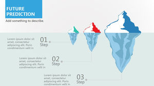 Творческий айсберг, прогрессивные отношения, графика PPT