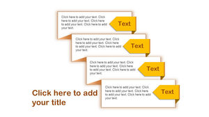 Origami effect slideshow text description box