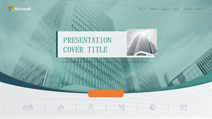 Light color European and American style company introduction ppt template