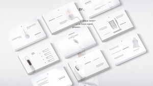 White atmosphere minimalist cold wind ppt template