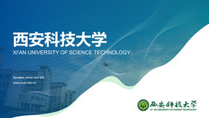 General ppt template for defense report of Xi'an University of Science and Technology