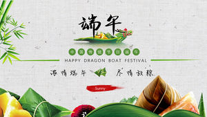 Modello ppt festival tradizionale Dragon Boat Festival