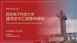 Modelo ppt geral para defesa de tese da Universidade de Xidian