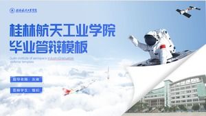 Allgemeine ppt-Vorlage für die Verteidigung der Abschlussarbeit des Guilin Aerospace Industry College