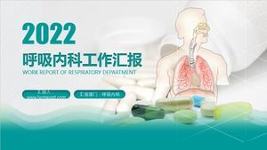 PPT-Vorlage für den Arbeitsbericht der Atemwegskrankenschwester im Krankenhaus