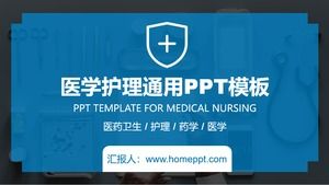 Plantilla ppt de informe de resumen de trabajo de institución médica de hospital de marco completo