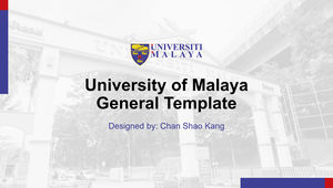 Modelo de ppt geral de defesa de dissertação da Universidade da Malásia