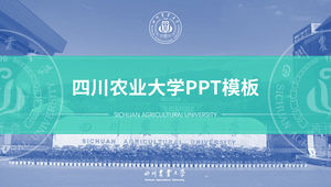 Modelo ppt geral de defesa de tese da Universidade Agrícola de Sichuan