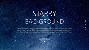 Beautiful starry sky minimalist atmospheric translucent iOS style ppt template