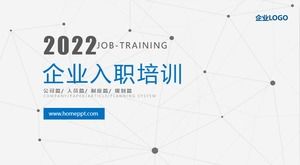 Modelo de ppt de treinamento interno da empresa de treinamento de indução de novos funcionários da empresa